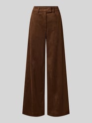 Wide leg kunstleren broek in velourslook model 'C_Takora2' van BOSS Orange - 31