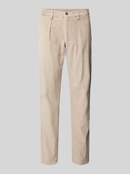 Cordhose mit Paspeltaschen am Gesäß von Profuomo Beige - 16