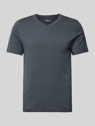 T-Shirt mit Label-Print von s.Oliver RED LABEL Grau - 12