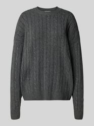 Strickpullover mit Zopfmuster von Review - 19