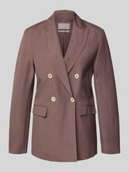 regular fit blazer van linnenmix met viscosemix met viscose van Christian Berg Woman Selection - 7