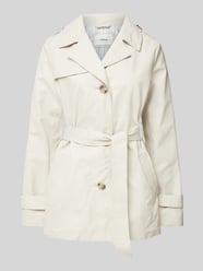 Kurzer Trenchcoat mit Bindegürtel von s.Oliver RED LABEL - 37