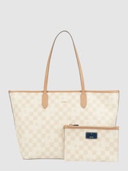 Shopper mit Karomuster Modell 'Lara' von JOOP! Beige - 10