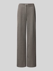 Wide Fit Stoffhose mit Bügelfalten und Gürtelschlaufen von Christian Berg Woman - 43