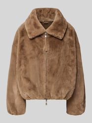 krój relaxed fit kurtka ze sztucznego futra model 'Wender' od Beaumont Amsterdam - 6