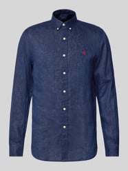 Slim Fit Leinenhemd mit Logo-Stitching von Polo Ralph Lauren - 10