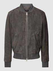 Bomberjacke mit Strukturmuster von Arma Grau - 8