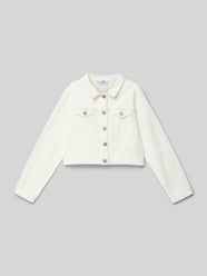 Regular Fit Jeansjacke mit Spitzenbesatz von Happy Girls - 15