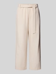 Straight leg stoffen broek met verkort model van comma Beige - 46