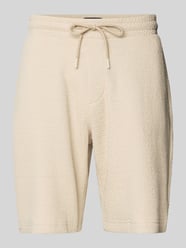 Relaxed Fit Sweatshorts mit Strukturmuster von MCNEAL Beige - 41