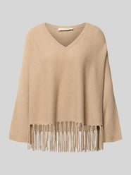 relaxed fit pullover van wolmix met kasjmiermix van HERZENS Beige - 3