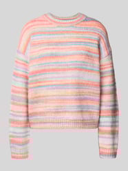 Relaxed Fit Strickpullover Modell 'ORMAN' von Pieces Pink - 17