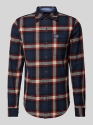 Slim Fit Freizeithemd mit Label-Patch Modell 'Lumberjack' von Superdry Blau - 19