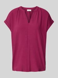 Bluse mit Strukturmuster von s.Oliver RED LABEL Bordeaux - 23