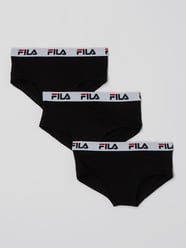 Heupslip met stretch in set van 3 stuks van FILA Grijs / zwart - 13