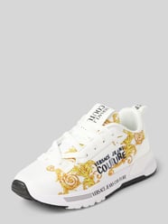 Sneaker mit Label-Motiv-Print Modell 'FONDO DYNAMIC' von Versace Jeans Couture Weiß - 32