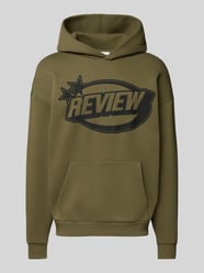 Hoodie mit Label-Print von REVIEW Grün - 19