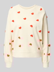 Sweatshirt met ribboorden, model 'KASURA' van ICHI - 46