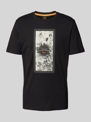 T-shirt z okrągłym dekoltem model ‘Metropolitan’ od BOSS Orange - 46