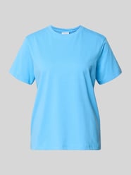 T-Shirt mit geripptem Rundhalsausschnitt Modell 'NORA' von VILA - 20