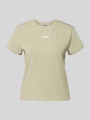 T-shirt z nadrukiem i okrągłym dekoltem od REVIEW - 14