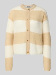 Regular Fit Strickjacke mit Mohair-Woll-Anteil Modell 'MEANDRO' von MM by Max Mara Beige - 44