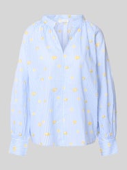 relaxed fit blouse met V-hals van Christian Berg Woman - 37