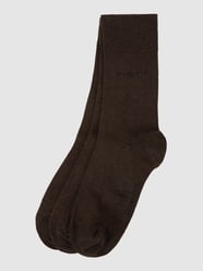 Socken aus Baumwollmischung im 3er-Pack von bugatti Braun - 42