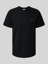 T-shirt z wyhaftowanym logo i okrągłym dekoltem od adidas Originals - 8