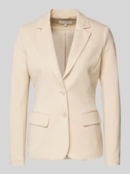 Shaped Fit Blazer aus Jersey-Viskose-Mix mit angedeuteten Pattentaschen von Tom Tailor Beige - 23