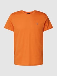 T-Shirt mit Label-Stitching von Gant Orange - 42
