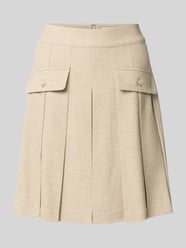 Knielange plooirok model 'Runi' van MOS MOSH Beige - 20