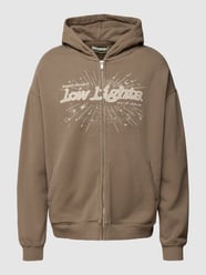 Hoodie mit Label-Stitching von Low Lights Studios Grau - 33