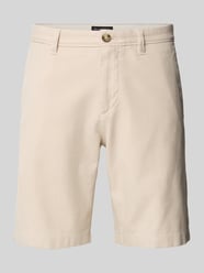 Slim Fit Shorts aus Baumwoll-Mix Modell 'SALO' von Marc O'Polo Beige - 1