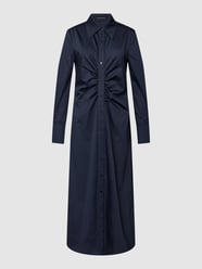 Overhemdjurk met plooien van Luisa Cerano Blauw - 4