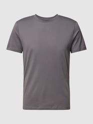 T-shirt in effen design van Esprit Grijs / zwart - 5