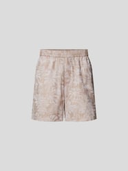 Sweatshorts mit floralem Allover-Muster von Maison Flaneur Beige - 47