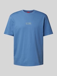 T-Shirt mit Label-Print Modell 'Diqitee' von HUGO Türkis - 34