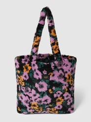 Shopper met all-over motief, model 'Armel' van WOUF Blauw - 22