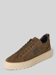 Sneaker aus echtem Leder Modell 'Moose' von Antony Morato Beige - 15