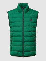 Regular fit bodywarmer met opstaande kraag van Marc O'Polo Groen - 48