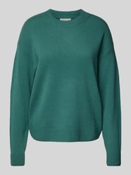 Wollen pullover met ribboorden van Christian Berg Woman Groen - 31