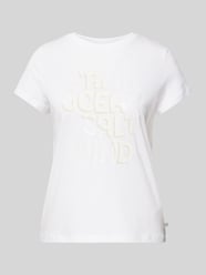 T-Shirt mit Motiv-Print von QS Weiß - 3