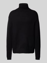 Sweter z dzianiny z golfem model ‘CODY’ od SELECTED HOMME - 5