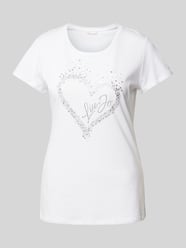 T-shirt met strass-steentjes van Liu Jo White - 30