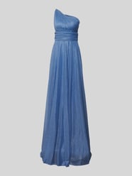 Abendkleid mit One-Shoulder-Träger von TROYDEN COLLECTION Blau - 13