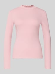 Slim fit longsleeve van katoenmix van Tom Tailor Denim Fuchsia - 25