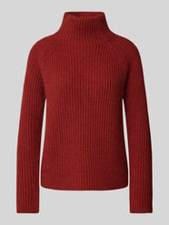 Gebreide pullover met opstaande kraag, model 'ARWEN' van Drykorn Rood - 6