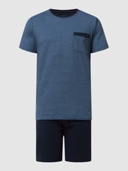 Pyjama aus Baumwollmischung - atmungsaktiv  von bugatti Blau - 27