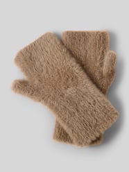 Handschoenen met viscose in vingerloos design van Loevenich Beige - 19